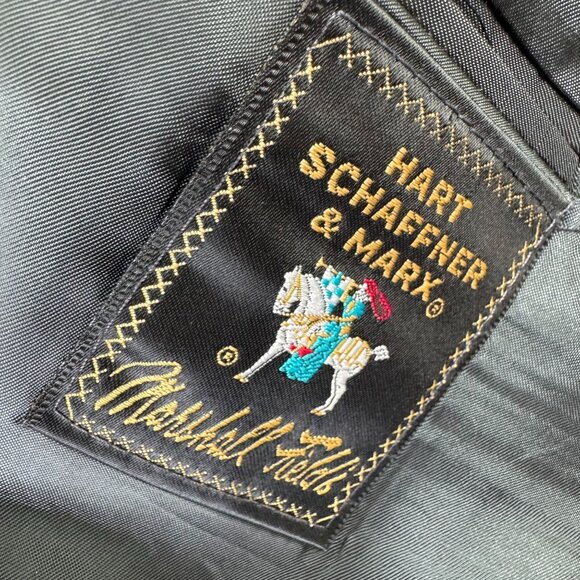 Hart Schaffner & Marx 2 Piece Suit 48R Blazer 42X26 Pants Chalk Pinstripe Gray - Picture 5 of 16